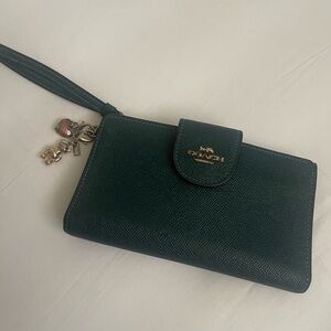 Coach Wristlet with Charms